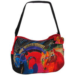 Zeckos Laurel Burch Medium Hobo Zipper Top, 38