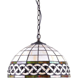 Lumes Dekoracyjna lampa wisząca witrażowa - 6X S1001