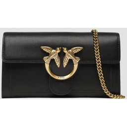 PINKO Czarny torebka Love One Wallet C Vitello