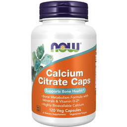 Now Foods Cytrynian wapnia - Suplement diety, 120