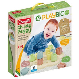 Quercetti, PLAYBIO Chunky Peggy układanka edukacyjna 84162