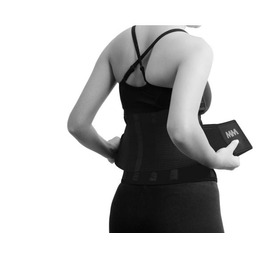 MADMAX Wyszczuplający Pas Neoprenowy Czarny