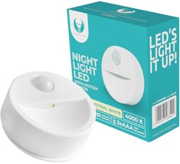 Lampka nocna LED z czujnikiem ruchu i zmierzchu