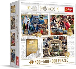 Trefl  Puzzle 4w1: Zestaw 3x Puzzle 400+500+600:
