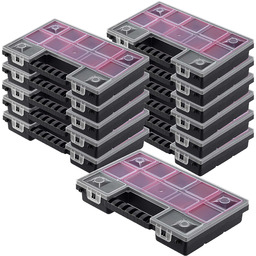 Organizer warsztatowy Berg 29x19 cm, 6 pojemników, 12