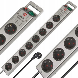 Listwa zasilająca przedłużacz Brennenstuhl 8 Gniazd Schuko Super-Solid