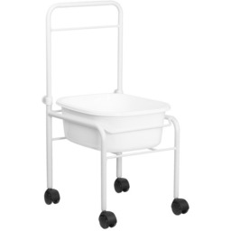 Brodzik Do Pedicure Na Kółkach Biały