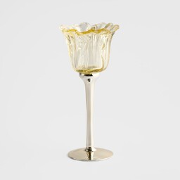 Świecznik Flori z motywem kwiatowym