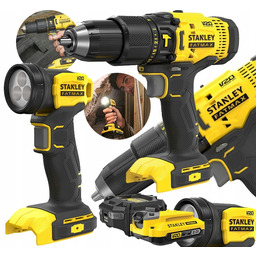 Zestaw Elektro Narzędzi Wkrętarka Latarka Combo V20 4SZT