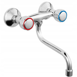 Bateria kuchenna ścienna Ferro Standard chrom