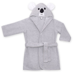 UVIE Ciepły szlafrok dziecięcy szary Koala