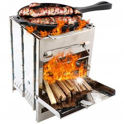 Składany Piecyk Kuchenka Turystyczna Kemping Biwak Grill Pokrowiec