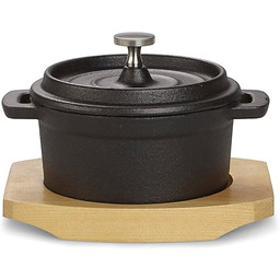 ECHTWERK Garnek żeliwny, Mini garnek z deską