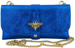 Torebka kopertówka metalizowana - Chabrowa