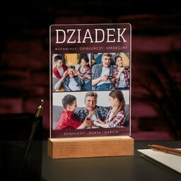 Lampka ramka L z wydrukiem na szkle akrylowym