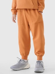 4F Spodnie chłopięce dresowe joggery4FJRSS25TTROM1340-70S Pomarańczowy Roz. 146