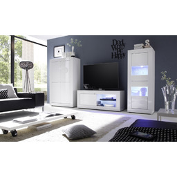 Witryna dwudrzwiowa biała połysk 61 x 162 cm