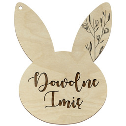 Pakamera Zawieszka Wielkanocna do Stroika Bombka Drewniana Zajączek