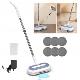 Mop Elektryczny Bezprzewodowy , Obrotowe, Led, 290ML, Regulowane
