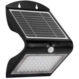 Lumes Czarny kinkiet solarny - 3.2W D9-A41