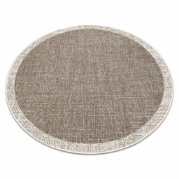 DYWAN SZNURKOWY SIZAL FLOORLUX KOŁO 20401 Ramka taupe