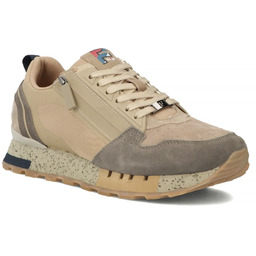 Skórzane półbuty sneakersy męskie beżowe Filippo MSP7836