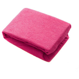 Prześcieradło frotte fuksja