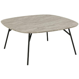 Stolik kawowy Caracas kwadratowy 90x90 cm szary marmur