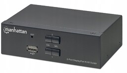 Manhattan Przełącznik Kvm DisplayPort/USB 2x1 4K*60Hz