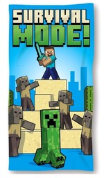 Ręcznik kąpielowy plażowy MINECRAFT 70x140 bawełna 290gsm