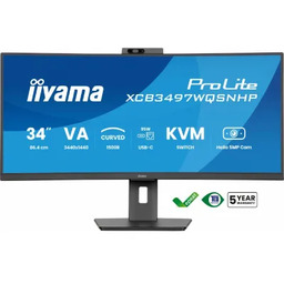 Monitor 34 cale XCB3497WQSNPH-B1,VA,UWQHD,1500R,USB-C Dock 95W, RJ45, KVM,2x5W,