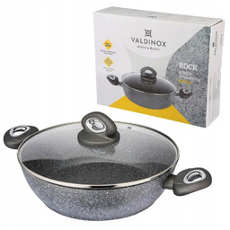 Patelnia Głęboka 28 CM Na Indukcję Valdinox Rock