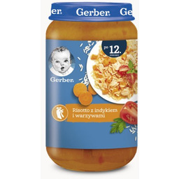 Gerber, Obiadek risotto z indykiem i warzywami