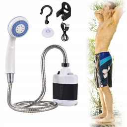 Prysznic Kempingowy Elektryczna Pompką Usb Przenośny Turystyczny