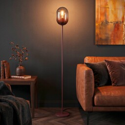 EGLO Lampa stojąca Lequile, czerwony, salon / jadalnia,