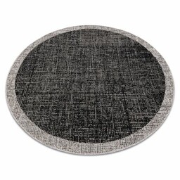 DYWAN SZNURKOWY SIZAL FLOORLUX KOŁO 20401 Ramka czarny