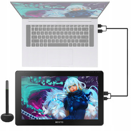 Profesjonalny tablet graficzny Bosto 16HD z piórem