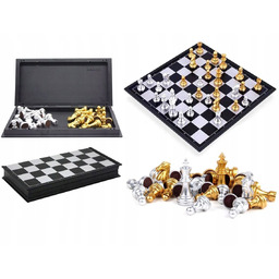 Szachy magnetyczne, gra logiczna, Midex, 25X25Cm