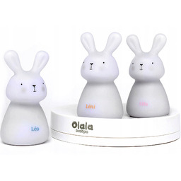 Lampka Nocna Led Ładowarka Indukcyjna 3 Króliczki