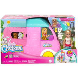 Barbie Chelsea Różowy kamper laleczka Chelsea 14 akcesoriów