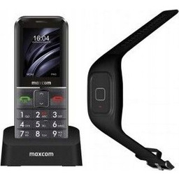 Telefon komórkowy Maxcom MM735 Comfort opaska Sos Czarny