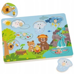 Viga Puzzle Dźwiękowe Odkrywamy Naturę