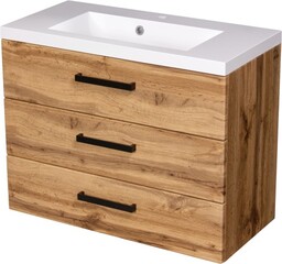Szafka łazienkowa dąb naturalny 80 cm FOKUS NEW