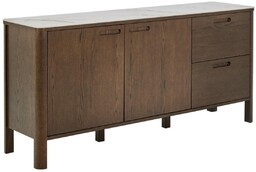Kredens Southampton 160 cm, dąb dymiony i blat