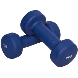 Zestaw 2x 2 kg hantle hantelki ciężarki fitness