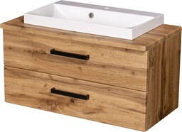 Szafka łazienkowa dąb naturalny 80 cm FOKUS NEW