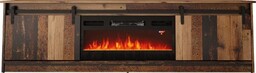 Cama Meble Szafka RTV GRANERO+kominek 200x56,7x35 old wood