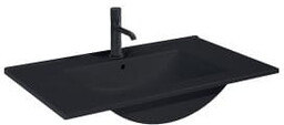 Oltens Vernal umywalka 81x46 cm prostokątna czarna 41206300