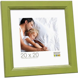 Deknudt ramka S42Lf8-13.0X13.0 drewniana ramka na zdjęcia, limonkowa