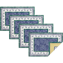 Villeroy and Boch Leaf and Check bawełniana tkanina